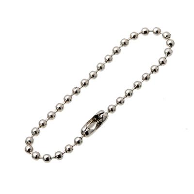 China DIY Jewelry Accessories DIY Jewelry Accessory 10cm Metal Ball Key Ring With Chain Key Chain Beads for sale