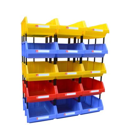 China Modern Home Oblique Storage Box Plastic Combination Warehouse Parts Box Organizer Warehouse Box Component Container for sale