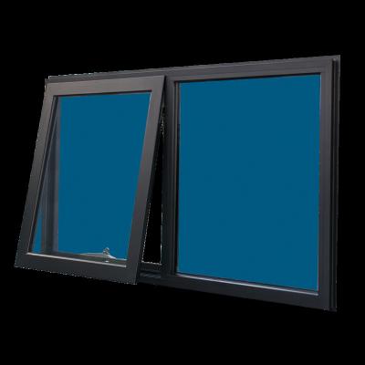 China Fixed Australian Standard Double Glazing Waterproof Aluminum Awning Window For Bathroom Windows for sale