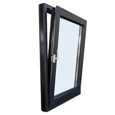 China AS2047 Folding Screen Label Sound Insulation Double Glazed Bullet Proof Tilt&Turn Aluminum Window for sale