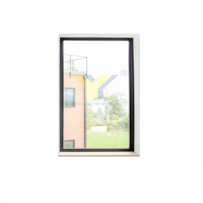 China Folding Screen Sound Insulation Customized Size Powder Coating Laminated Fixed Tempered Glass Window for sale