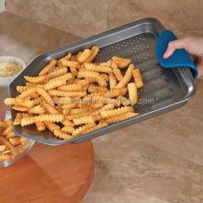 China Sustainable Non-Stick Round French Fries Pan Air Frying Pan for sale