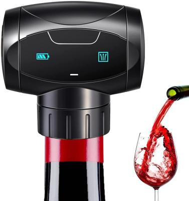 China Viable Electric Wine Saver Vacuum Pump With Wine Stopper Bottle Sealer Electric Wine Stopper Vacuum Wine Saver for sale