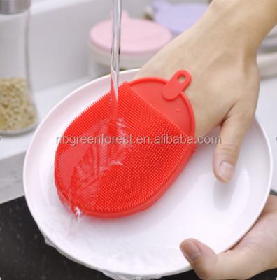 China SILIOCNE Silicone Bath Brush Pad for sale