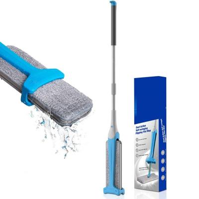 China Easy Viable Self-Wring Tilting Flat Broom for sale