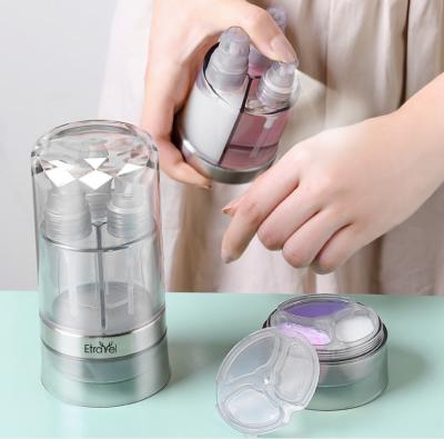 China Cosmetic All In One Lotion Bottle Dispenser Travel Bottles Set Body Lotion Soap Dispenser for sale