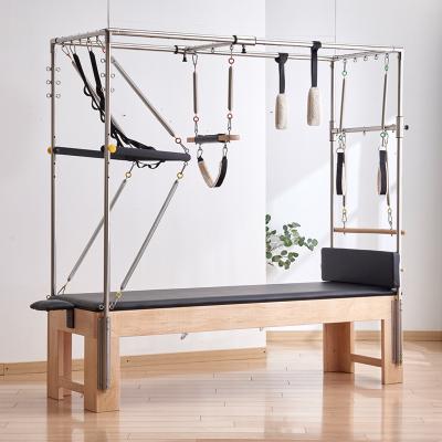 China New Hot Selling Eco-friendly Fitness Exercise Pilates Bed Equipment Reformer Gym Wooden Pilates Machine for sale