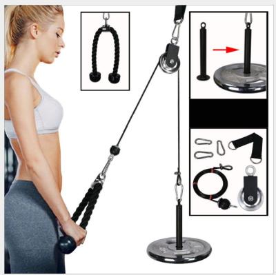 China Eco-Friendly Self-Made Fitness Pulley Accessories High Lower Training Equipment Tricep Pulley Kit for sale