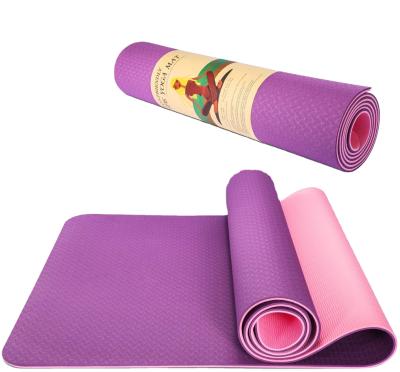 China yoga & 2021 Hot Selling Low Moq Competitive Price OEM Printing Low Price Rubber Sports Promotional Thick Moq Pattern Tape Yoga Mat for sale