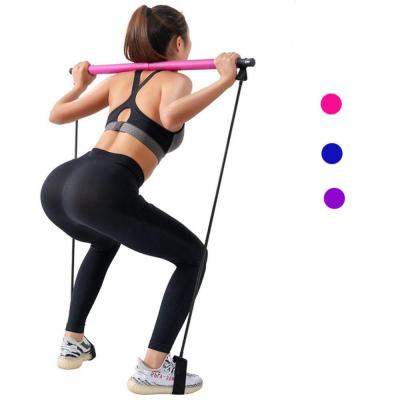 China Eco-friendly factories set OEM resistance adjustable gym stick kit cloth pilates bar for sale