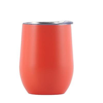 China Hot Selling Multicolor Vacuum Insulation 304 Stainless Steel Eggshell Cups Thermos Mug Viable for sale