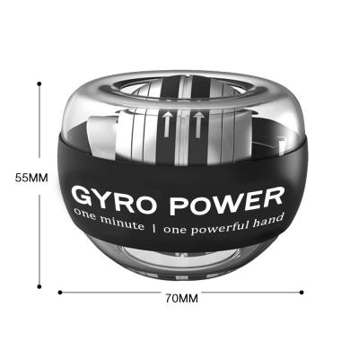 China Portable Led Handle Wrist Metal Super Gyroscope Power Ball Wrist Training Electronic Gyro for sale