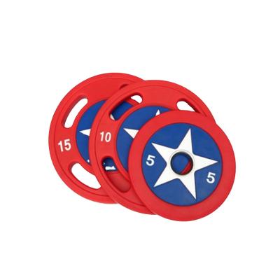 China Captain America Durable Cheap Funky Rubber Coated Standard Bumper Wholesale Cast Iron 20kg Weight Rubber Plates for sale