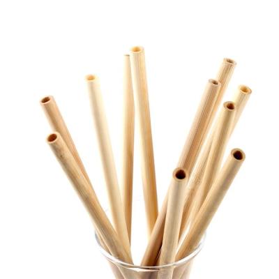 China Beverage Drinking Drinkng Eco Straw Bamboo Straws Reusable Organic Biodegradable Disposable Drinkware for sale