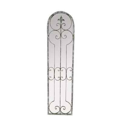 China Minimalist Acrylic Wall Mirror Arched Windows Reflects Ornate Floor Length for sale