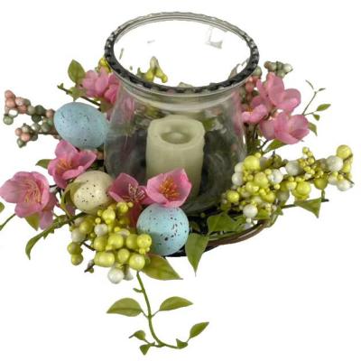 China LED Home Decoration Customized Easter Candle Container Decoration Flower for sale