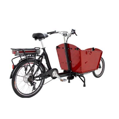 China Rear Passenger Drive Motor Two Wheel Electric Cargo Bicycle 180kg Cargo Bike for sale