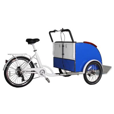 China Front Loading 2022 Electric Stack Auto Rickshaw For Passenger Hydraulic Disc Brake Cargo Rickshaw With Cushion for sale