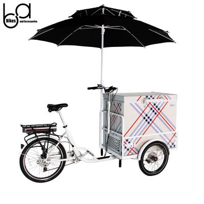 China Ice cream refrigerator big bikes 208L electric ice cream cart cargo bike with freezer for sale electric ice cream tricycle for sale