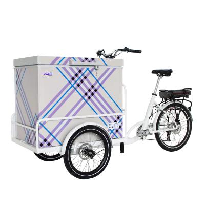 China Passenger OEM CE Approved 3 Wheel Electric Cargo Tricycle With Freezer Food Vending Carts For Vending Ice Cream Bike for sale