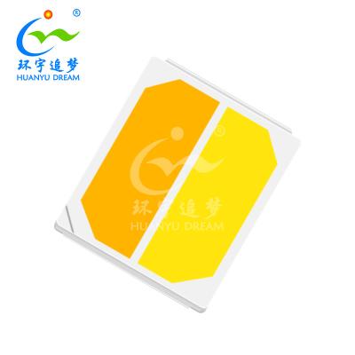 China 2835 bernsteinfarbener SMD-LED-Chip, zweifarbig, 1700–1900 K, Weiß 6000 K–7000 K zu verkaufen