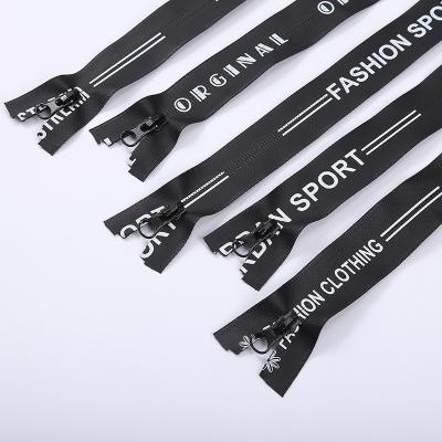 China Auto-Lock Nylon Zipper With Printed Sport  For Clothing Shoes Bags Waterproof for sale