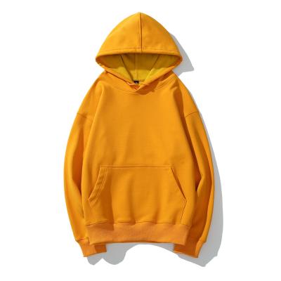 China Winter Sweatshirts Mens Hip Hop Streetwear Thick Solid Fleece Hoody Anti-wrinkle Fashion Color Hoodies Men's Clothing for sale