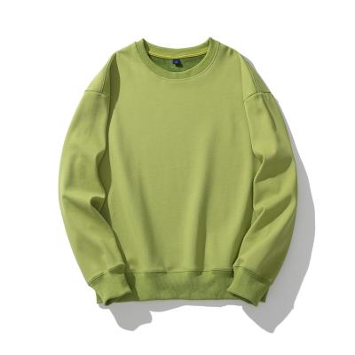 China kinder Anti-wrinkle solid color sweatshirts fabruc thick crewneck sweatshirt set for sale