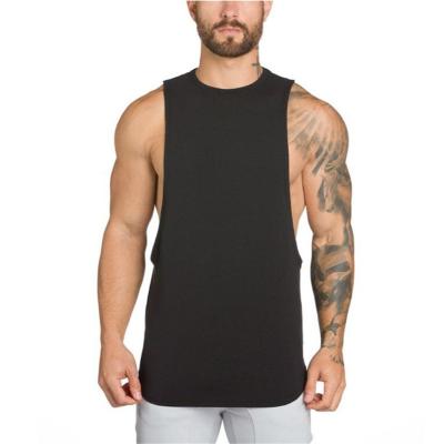 China Comfortable Durable Men's Summer Fitness Breathable Muscle Beach Top Quick Dry Men's Sleeveless Vest for sale