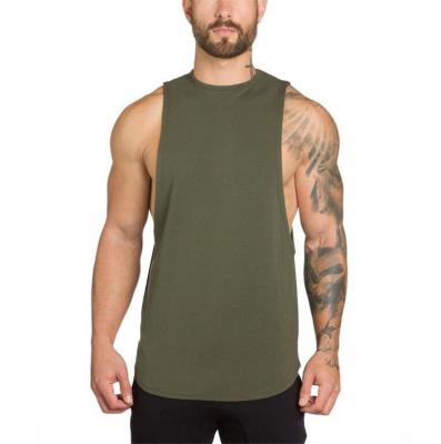 China Snap Muscle Breathable Tank Sale Mens Quick Dry Fitness Tops Sports Sleeveless Vests for sale