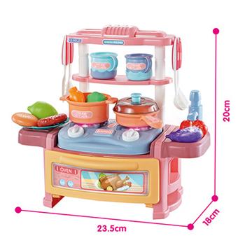 China Plastic funny toy kitchen electric toy with music and light, food toy for kids for sale