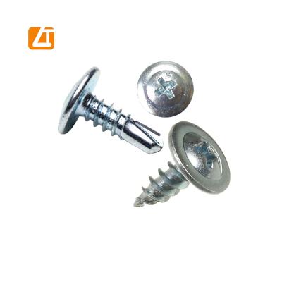 China Truss Knob Modified Truss Head Screws 8 x 1/2 Wafer Head Self Drilling Screw for sale