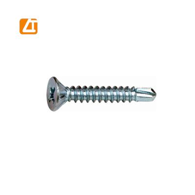 China Flat Sale CSK Self Drilling Screw Factory With Wings Self Drilling Screws for sale