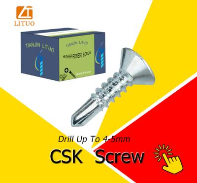 China Tianjin factory supply Phillips drive csk countersunk self drilling head screw for sale