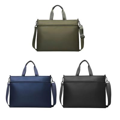 China Waterproof Korean Nylon Simple Simple Travel Business Shoulder Bag Large Capacity Handbag Unisex Cross Briefcase for sale