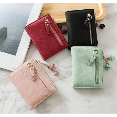 China Waterproof Women's Wallet Ladies Purse, Customize Printed PU Zipper Luxury Girls Leather Coin Bags Pouch Purses for sale