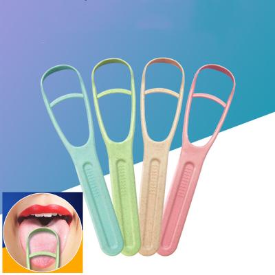 China Straw Stalk Dental Oral Care Healthy Clean Tongue Remover Personal Care Wheat Stalker Tongue Scraper Oral Hygiene Toothbrush Tools for sale