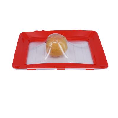 China Household 2Pcs/Set Kitchen Food Sustainable Vegetable Fruit Preservation Fresh Storage Preservation Tool Trays Kit for sale