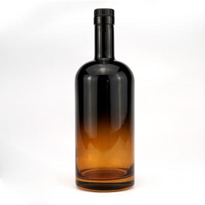 China Wholesale Hot Sale 375ml 500ml 750ml Transparent Amber Black Beverage Glass Wine Bottles for sale