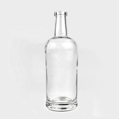 China Gift & Wholesale Custom Craft Flint 700ml Glass Wine Bottle 700ml White Empty Wine Bottle for sale