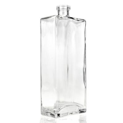 China Beverage Alcohol Tequila Rum Gin Spirit Liquor Whiskey Glass Bottles 700ml 750ml 770ml With Cork Cap for sale