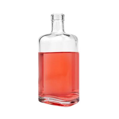 China Gift & Craft Suppliers Wholesale Classy Spirits Bottles 750Ml Square Original Premium Glass Whiskey Bottles for sale