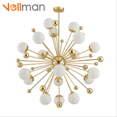 China Firework Postmodern Modern Glass Chandelier Sputnik LED Ceiling Light Fixture Pendant Lamp for sale