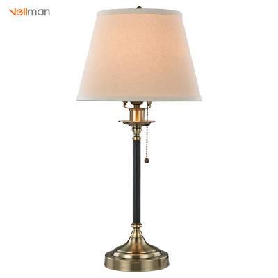 China OEM & ODM Service Offered American Style Table Lamp Antique Metal Interior Table Lamps for sale