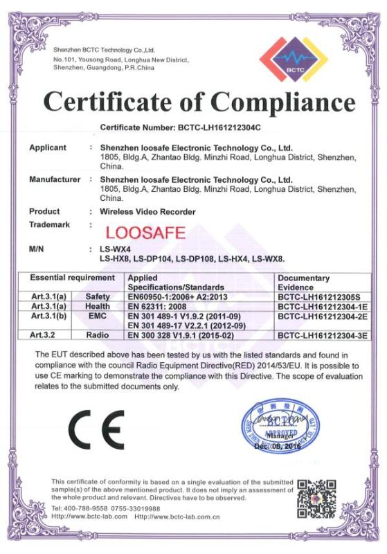 CE - Shenzhen Loosafe Electronic Technology Co., Ltd.