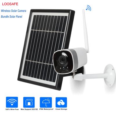 China LOOSAFE 2MP Solar Security Camera Waterproof Wireless IP Camara Outdoor Wifi powered camera for sale