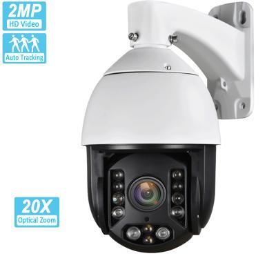 China New design 2MP human detection high speed dome ip ir camera ip 66 waterproof zoom outdoor dome camera for sale