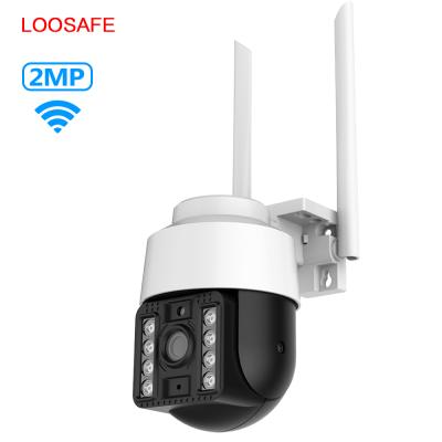 China Loosafe 17SEE APP Full HD 1080P IP66 Waterproof Motion Detection Night Version 2MP Mini Camera Wifi Speed Dome PTZ Camera for sale