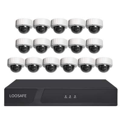 중국 Loosafe HD 3MP 5MP 16CH CCTV System Waterproof Security Camera System Poe Dome Camera System Security Set 판매용