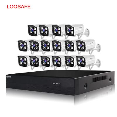 중국 Loosafe recorder 1080p mini Dual stream 16ch Outdoor Waterproof Security Camera System CMS centralized monitoring AHD DVR Kit 판매용